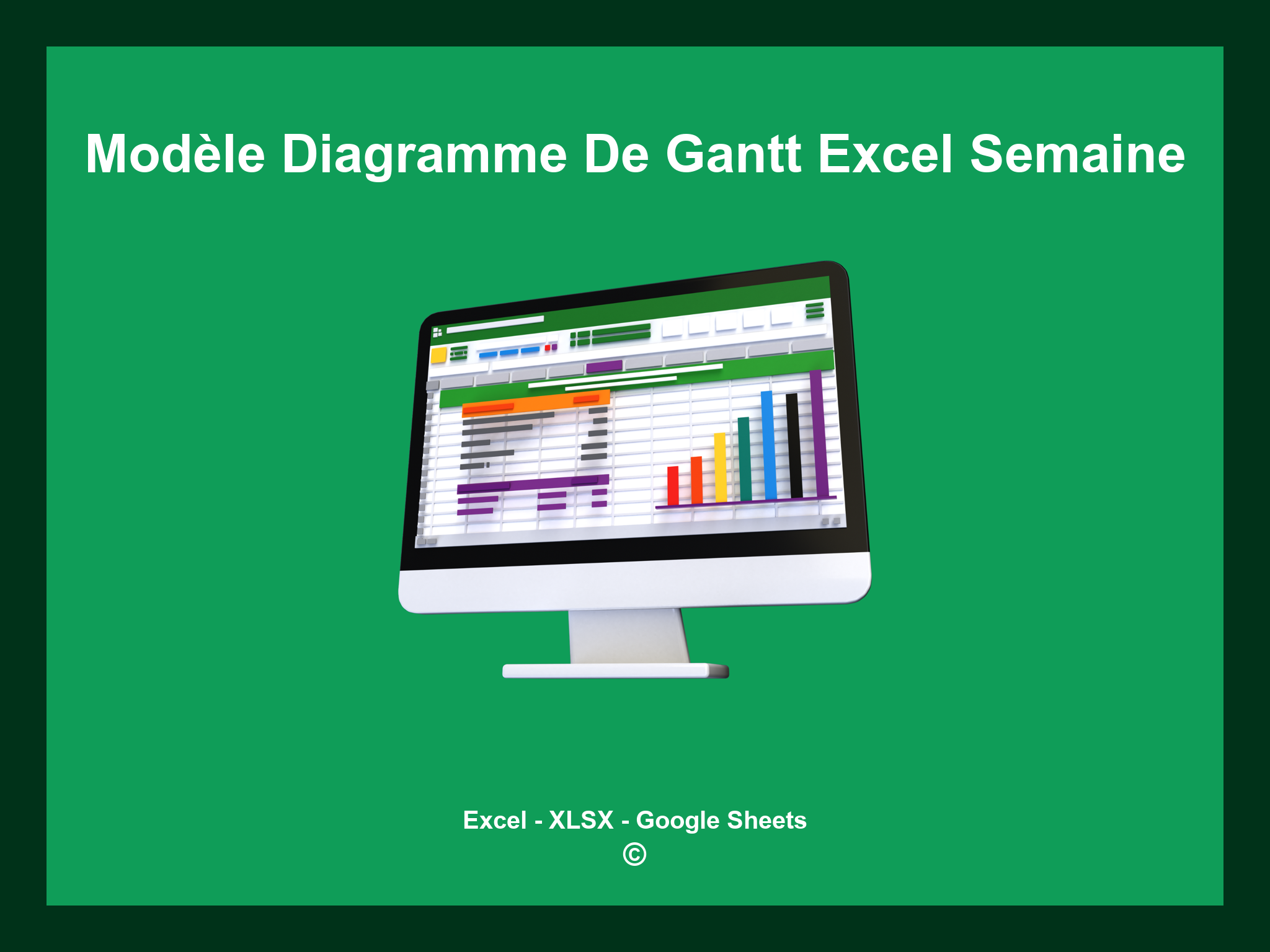 Modèle Diagramme De Gantt Excel Semaine
